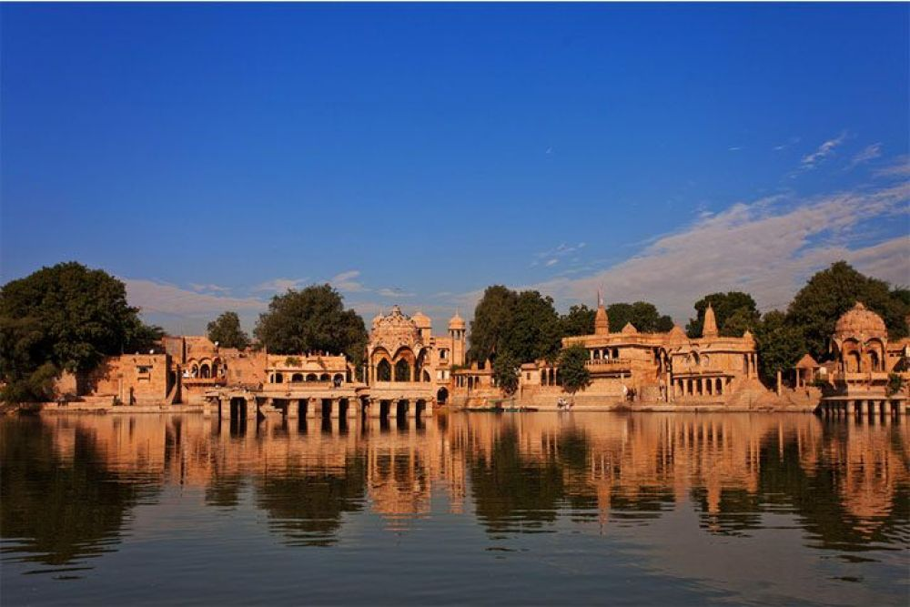 gadisar lake sunset